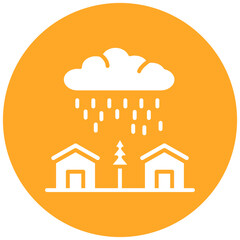 Monsoon Climate Icon