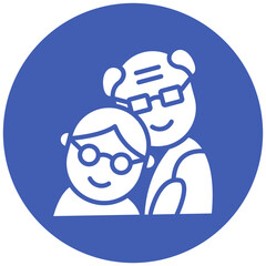 Grandparents Hugs Icon