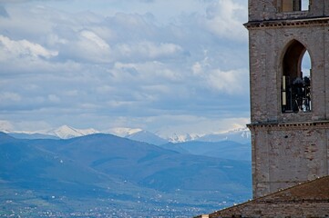 Perugia Italy Cityscape on a Sunny Day