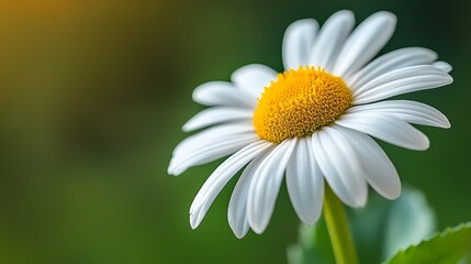 Obraz premium Close up of a white flower with yellow centers