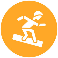 Snowboarding Icon