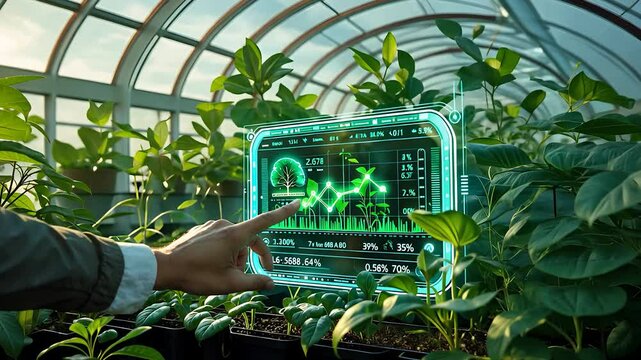 Futuristic Smart Greenhouse with AI-Powered Digital Monitoring System for Sustainable Precision Agriculture and Plant Growth

