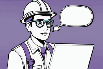 Medical Communication Concept - Doctor with Speech Bubble Illustration