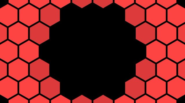abstract background with hexagons