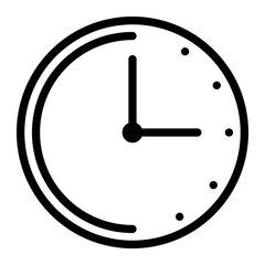 wall clock icon vector art