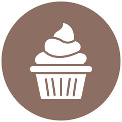 Ice Cream Cupcake Icon