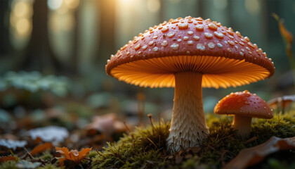 Fototapeta premium mushroom in the forest