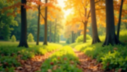 Obraz premium Abstract blurred nature scene, perfect for website design, wallpaper, photo, soft