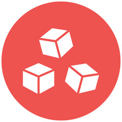 Obraz premium Block Icon