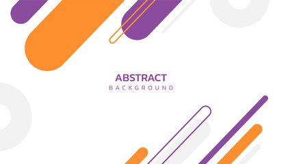 Purple and orange abstract geometric background vector illustration