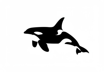 Dolphin isolated on white background