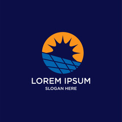 Abstract Solar Energy Logo Design