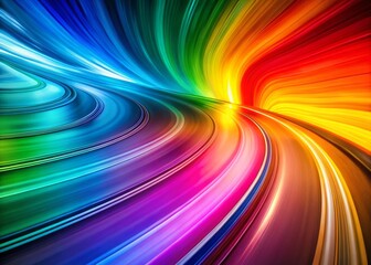 Vibrant Rainbow Texture: Abstract Organic Modern Transportation Background