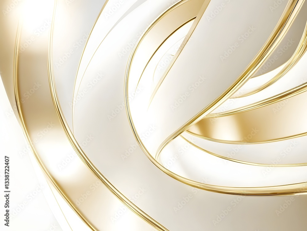 Poster the image depicts a captivating abstract design featuring a mesmerizing golden spiral pattern that c