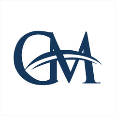 gm letter logo with gm icon