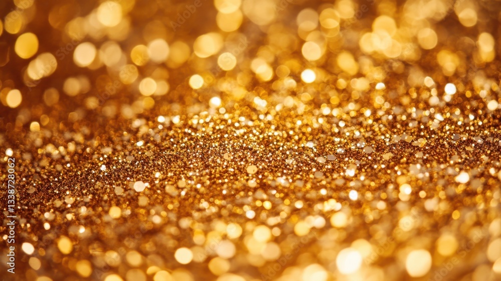 Poster luxurious golden shimmer background with bokeh effect creating a festive and elegant atmosphere idea