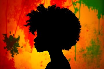 Celebrating Black History Month.The Beauty of African Design and Culture.black history month concept.