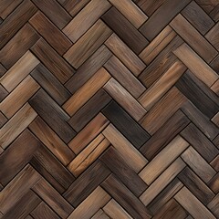 Fototapeta premium Seamless Herringbone Wooden Floor Texture for Elegant Interior Design