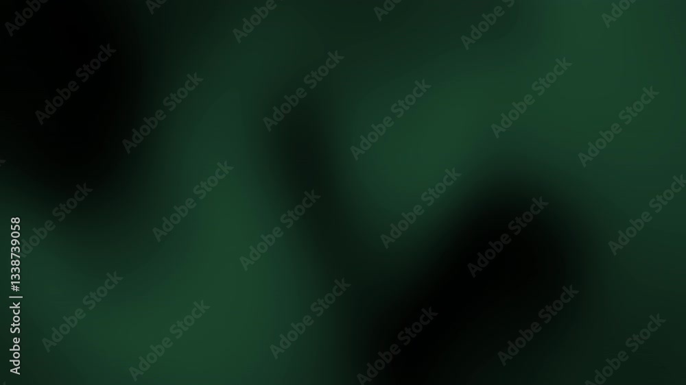 Poster the image features a smooth, abstract gradient with deep green tones and soft, blurred areas, creati