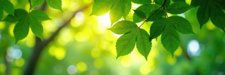 Fototapeta na wymiar The leafy canopy of a single tree filters sunlight, peaceful, serenity, calm