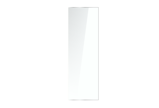 Glass plate on transparent background. Realistic screen glass, window mockup, clear glass showcase, glossy plastic glare frame, acrylic with glares and light, clear rectangular plate, plexiglas, 3d.