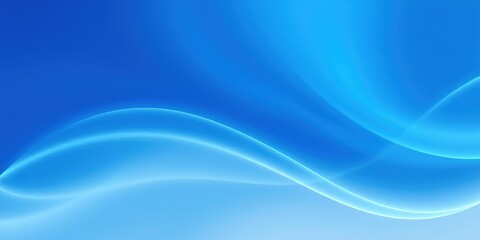 Fototapeta premium Smooth Blue Lines Abstract Background Design