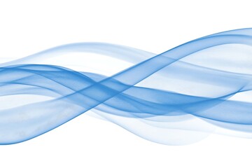 Obraz premium Abstract water waves with blue hues, creating a fluid and dynamic visual effect on white