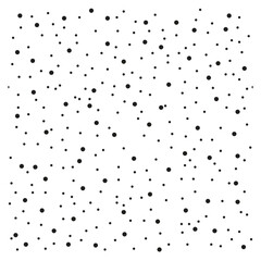 Black and white dots pattern background with vector