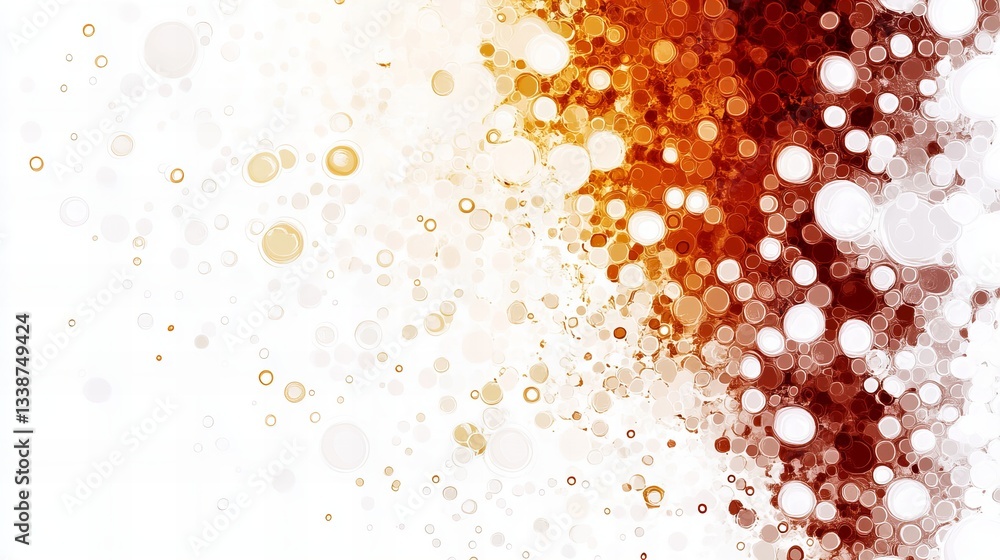 Poster abstract circular designs fill the canvas with varied densities and color gradations, ranging from l