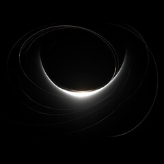 Abstract illustration of a crescent moon