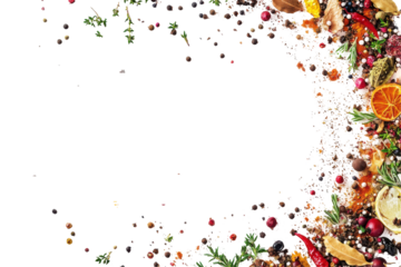 Vibrant Autumn Harvest Spread with Seasonal Ingredients and Leaves