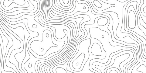 Topographic map background with geographic grid for hiking and mountain sport. modern design with white background and black wave lines. topographic contour lines vector map seamless pattern vector.