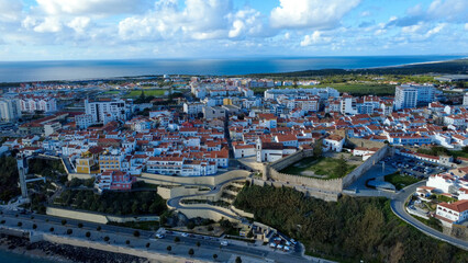 Fototapeta premium Vista aérea da baía de Sines , Portugal