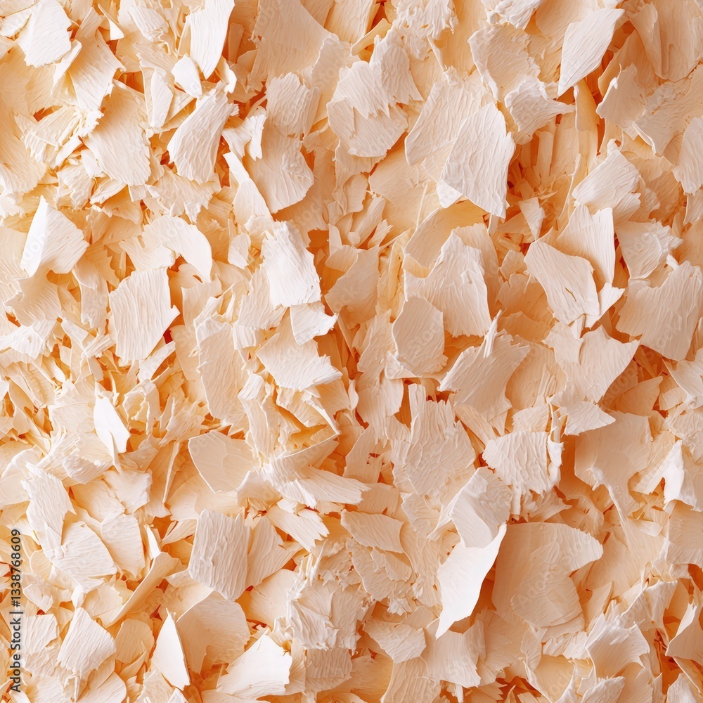 Poster pile of shredded paper creating a textural element for various uses in creative and office settings