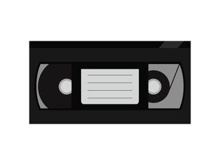 Fototapeta premium 正面から見たビデオテープ