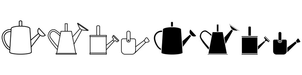 Obraz premium Watering can icon vector set. To water illustration sign collection. Garden symbol or logo.