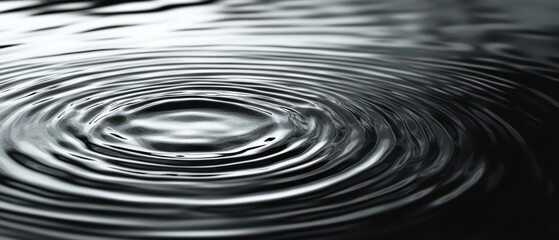 Relaxing circular ripple effect with organic handdrawn contours