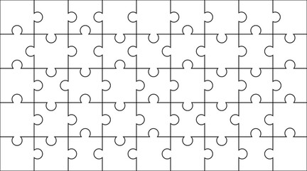 Puzzle background vector. Jigsaw game pattern