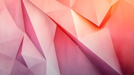 Abstract Pink and Orange Geometric Shapes