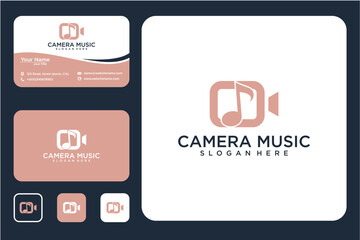 Business Card And Logo Design For Camera Music Company