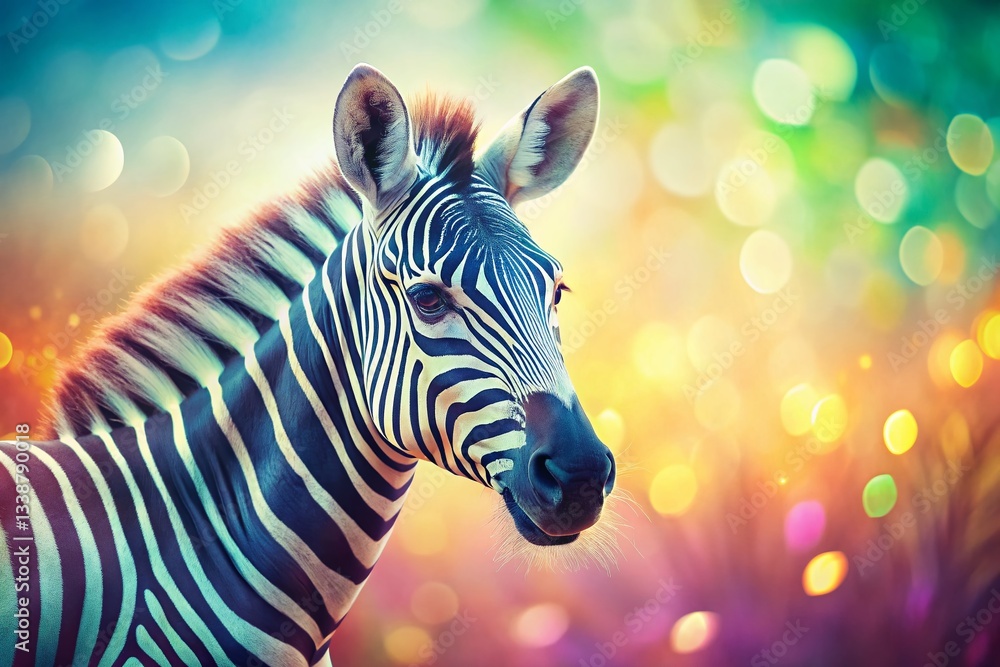 Aufkleber soft focus zebra stripe background - abstract nature texture