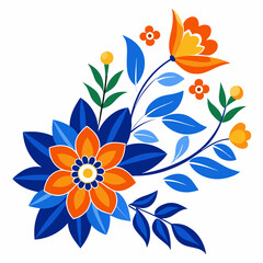 flowers on a white background