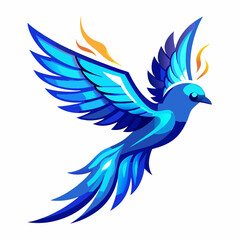 vector illustration of a dove