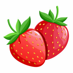 Obraz premium strawberry isolated on white background