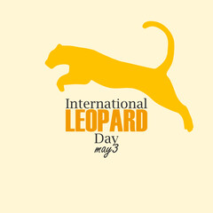 vector graphic of International Leopard Day ideal for International Leopard Day celebration.