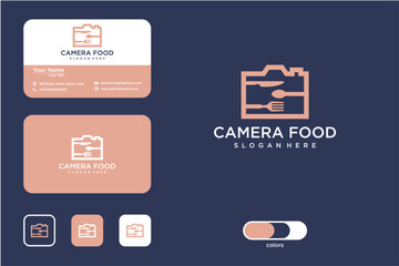 Camera Food Logo Design Branding Assets Kit