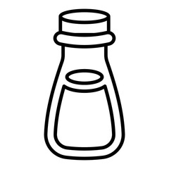 Illustration showing black icon of China attributes on white background