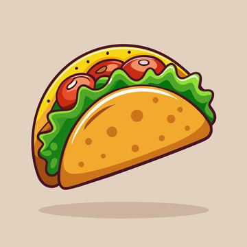 recommend clip art: Tacos mexican taco illustration