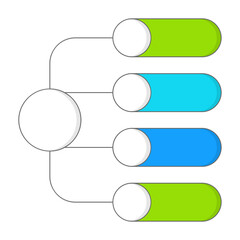 Fototapeta premium Infographic Business Flow Chart Design