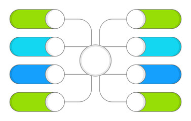 Fototapeta premium Infographic Business Flow Chart Design